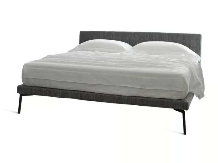 EBRIDI TESSILE MID-CENTURY - Fabric double bed with upholstered headboard _ Casamania & Horm